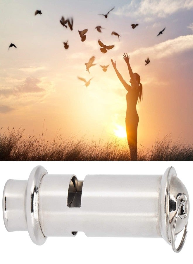 LZKW Pigeons Whistle, Silver Training Whistle, with Lanyard Mini Portable Anti‑ for Pigeons for Young Pigeons for Bird for Homing Pigeon - Image 2